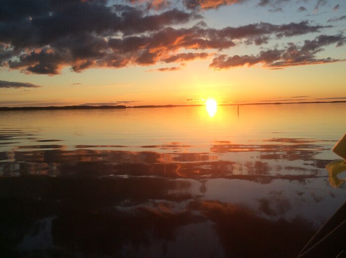 Romantischer Sonnenuntergang
